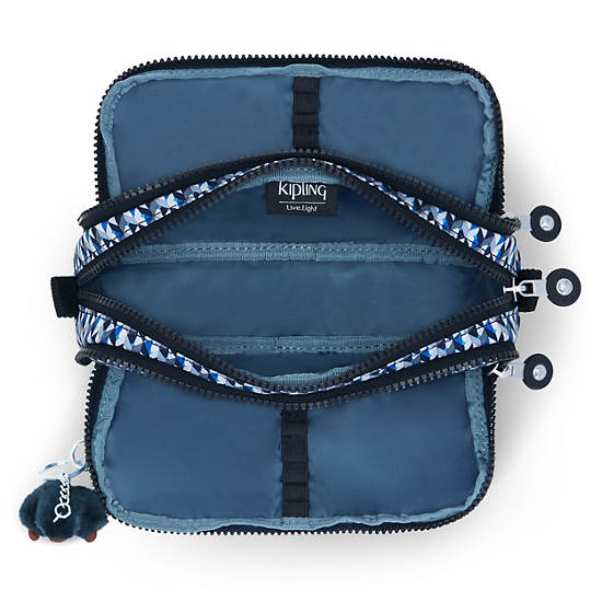 Bolsas Kipling Gitroy Printed Pencil Case Azules | MX 2128WN